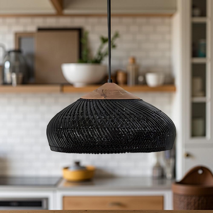 Hanglamp Rattan Bamboe Handgevlochten Bohemian Retro E27 Ø40 Ø60 Eetkamer