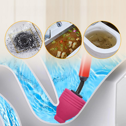 Hogedrukreiniger Afvoerstopper met Pneumatische Technologie voor Toilet Gootsteen Verstoppingen – Effectieve Ontstopper