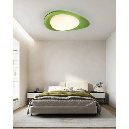 LED Plafondlamp Bladvorm Resin Groen Woonkamer Slaapkamer Eetkamer Organische Plafondlamp Scandinavisch Interieur