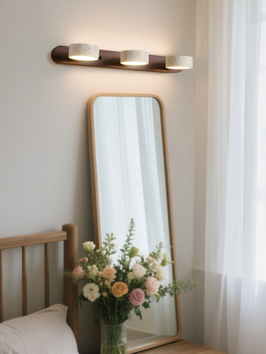 Wandlamp met meerdere lichtpunten natuursteen modern badkamerverlichting warmwit koelwit 2-3-4 lichts stenen armatuur