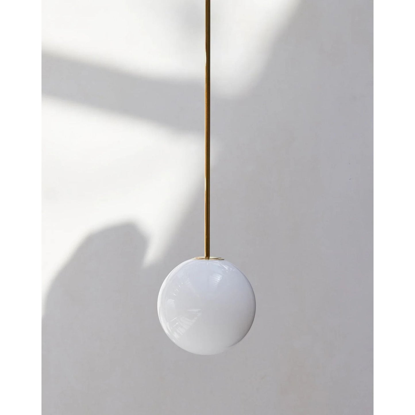 Hanglamp Messing Melkglas Plafond Minimalistisch Modern Scandinavisch Hal Eettafel Nachtkastje