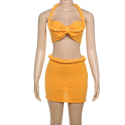 Dames Bikini Set Klein Top en Mini Gonna