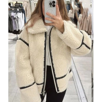 Dames Fleece Jas Warm en Comfortabel