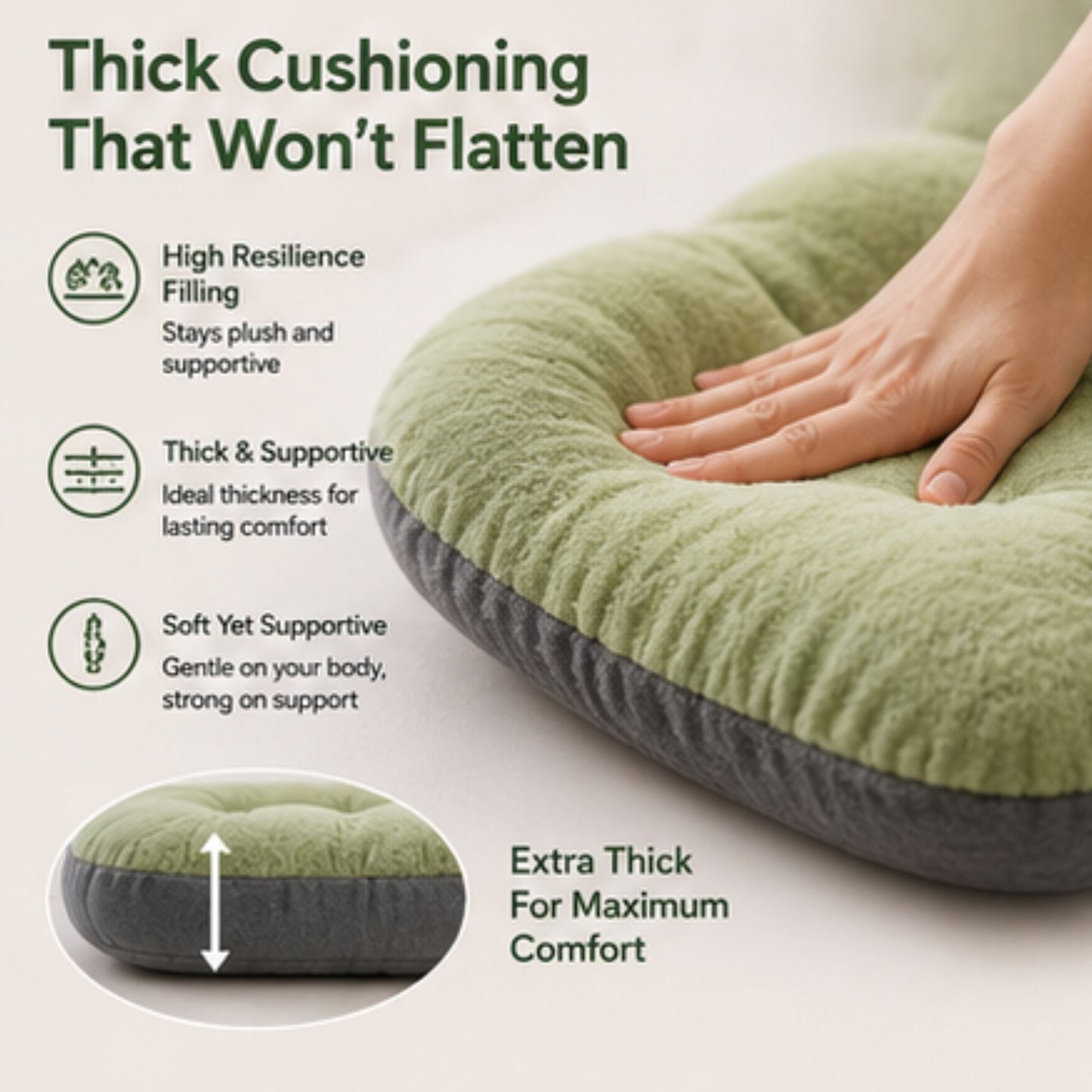 Ergonomisch Stuitkussen voor Pijnvrij Zitten – Memory Foam Zitondersteuning met Coccyx Relief