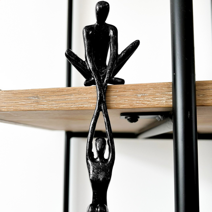 Decoratief Sculptuur Twee Figuren Kunsthars Liefde Verbondenheid Harmonie Modern Interieur Woonkamer Cadeau