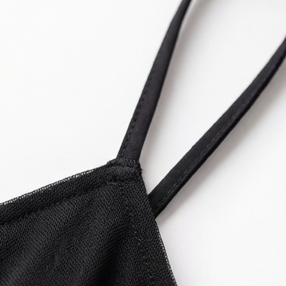Doorschijnende Geborduurd Kanten Slip Jurk voor Dames – Romantische Lingerie met Verstelbare Bandjes