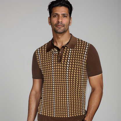 Witte Heren Polo Shirt Klassiek Frederico Stijl