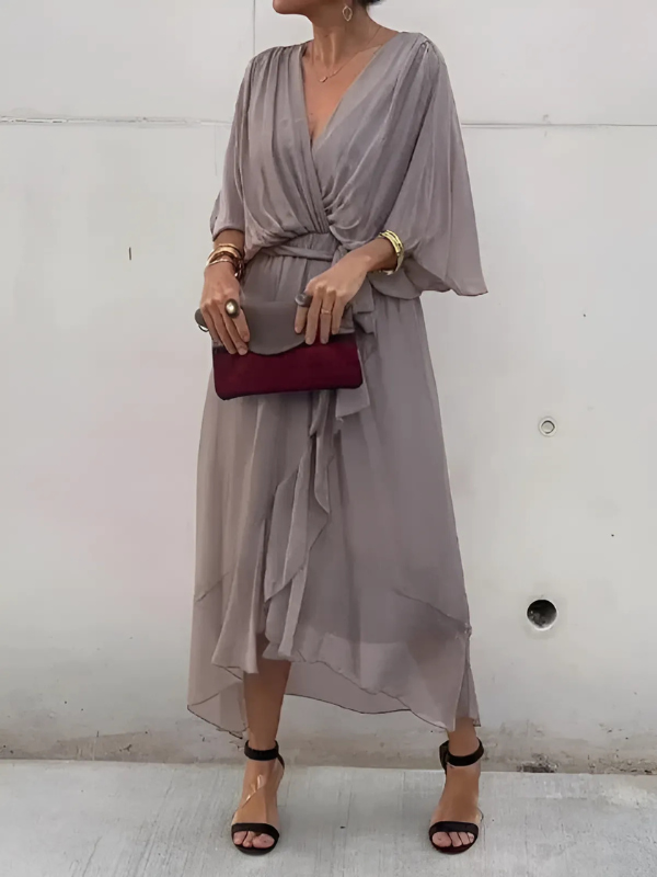 Elegante Midi Jurk van Kwaliteitstof