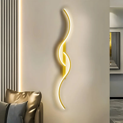 Moderne Gebogen Wandlamp voor Sfeervolle Binnenverlichting