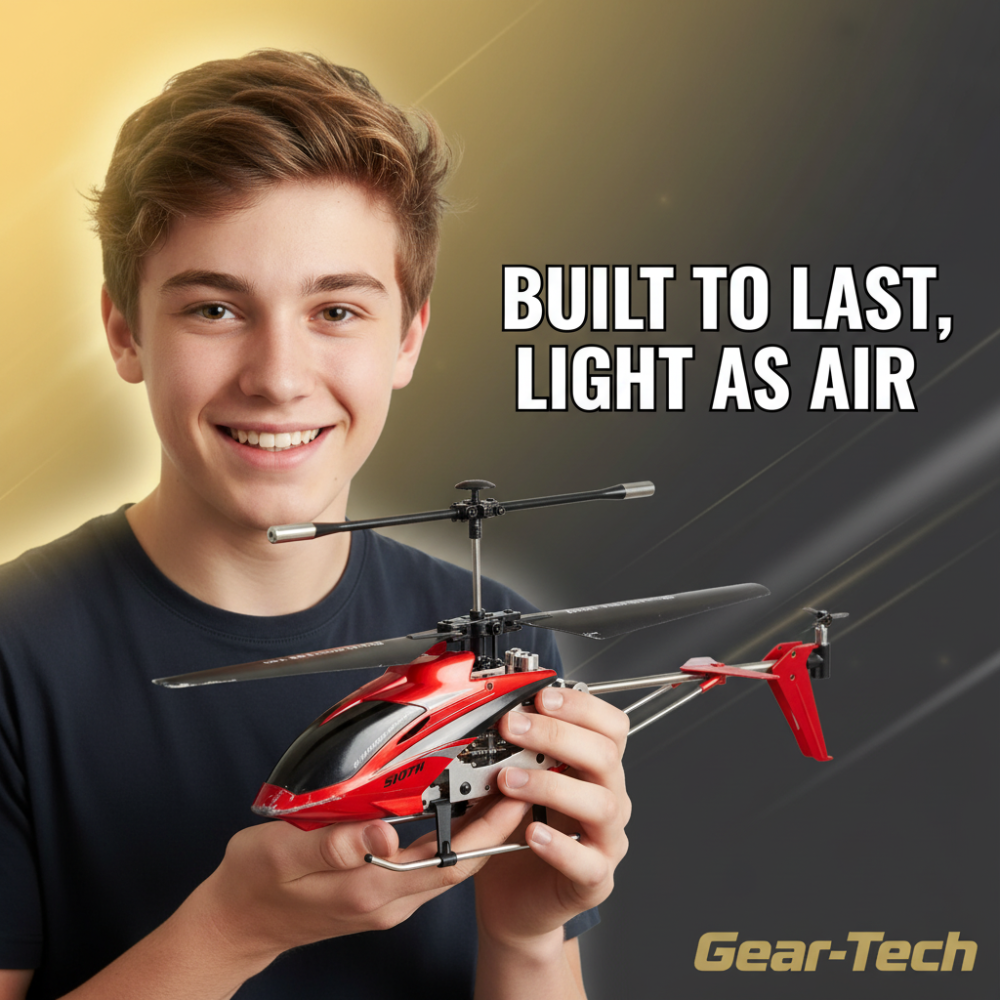 Bestuurbare RC Helikopter 3.5 Kanalen Infrarood met Gyroscoop Binnen Crimson Rood