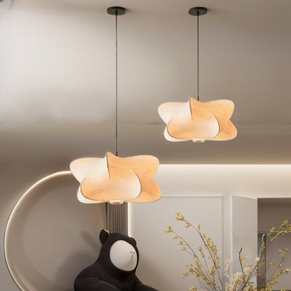 Zijden Hanglamp – Japanse Stijl – Lichtroze of Wit – Warm Wit Licht – Woonkamer & Slaapkamer – Moderne Pendelverlichting met Natuurlijke Uitstraling