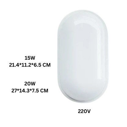 Waterdichte Plafondlamp LED Rond Ovaal Vierkant voor Badkamer Keuken Balkon met Vochtbestendige Behuizing