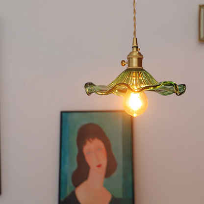 Hanglamp Glas Bloem LED Design Pendellamp Wit Woonkamer Slaapkamer Eetkamer Sfeerverlichting