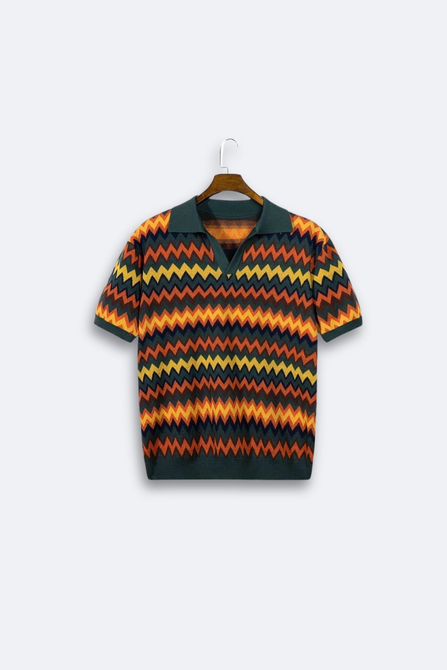 Retro Trui Zigzag Patroon Vintage Look