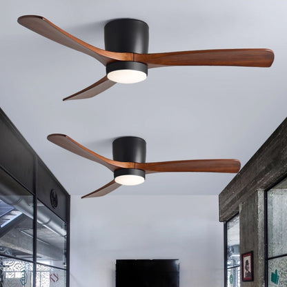 Plafondventilator met led verlichting en houten bladen – Scandinavisch design