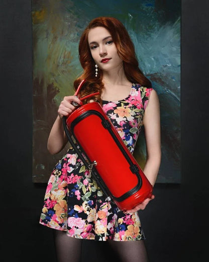 Verstopte Bar Brandblusser Metaal 38 cm Rood Mancave Kantoor Drankopslag Geheime Bar Flessenhouder