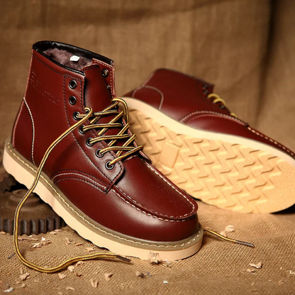Heren Veterboots Stevige Vintage Stijl