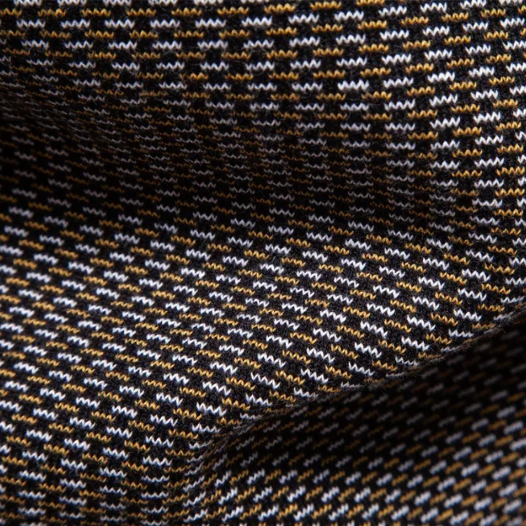 Pullover met Textuur en Kwart Rits voor Heren