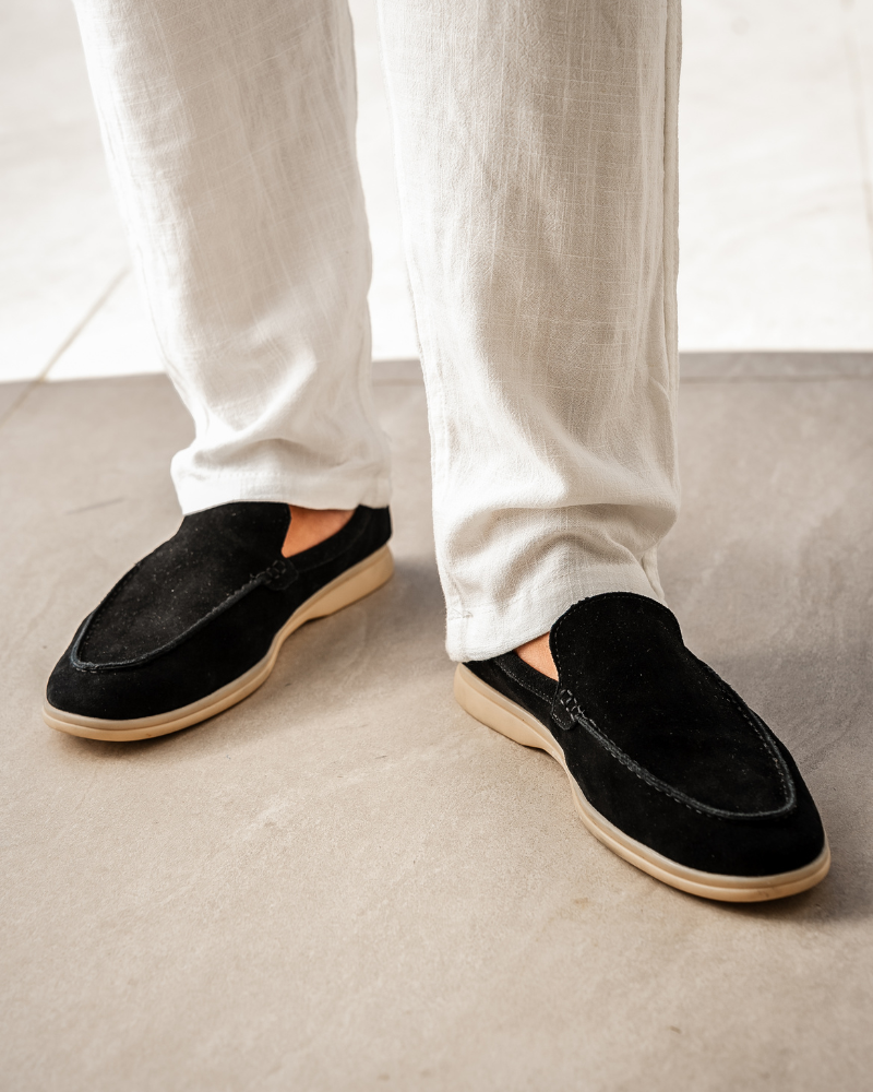 Heren Suède Loafers Luxe Stijl Leer Schoenen