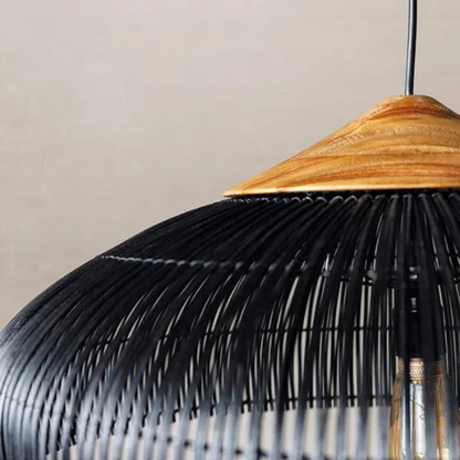 Hanglamp Rattan Bamboe Handgevlochten Bohemian Retro E27 Ø40 Ø60 Eetkamer