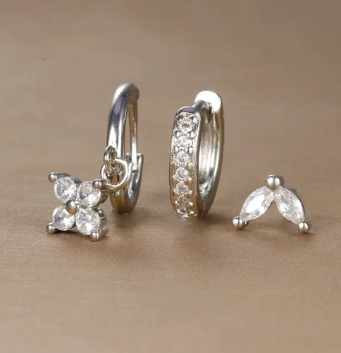 Chique Oorbellen voor Vrouw Mix van Stijlen Borstels en Cirkels