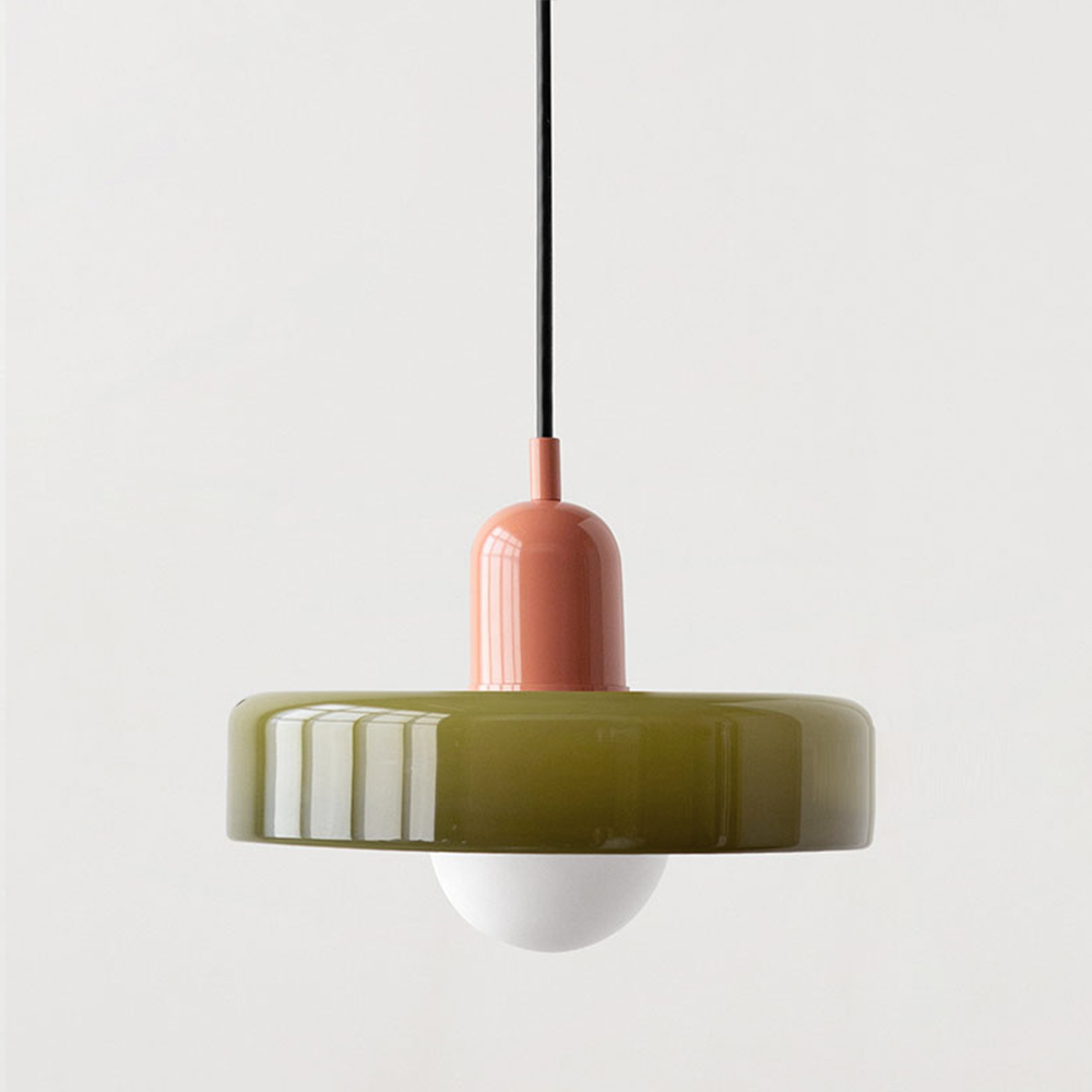 Luccon retro hanglamp glas G9 kleurrijk eettafel keuken verlichting design modern vintage