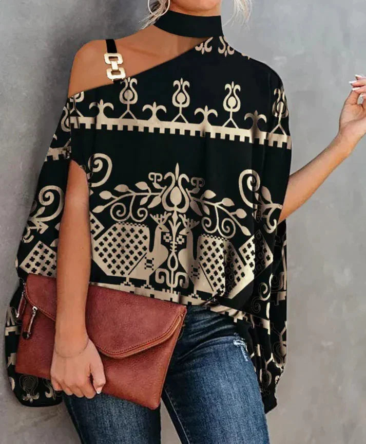 Vrouwelijke Zomerblouse Losse Jurkstijl