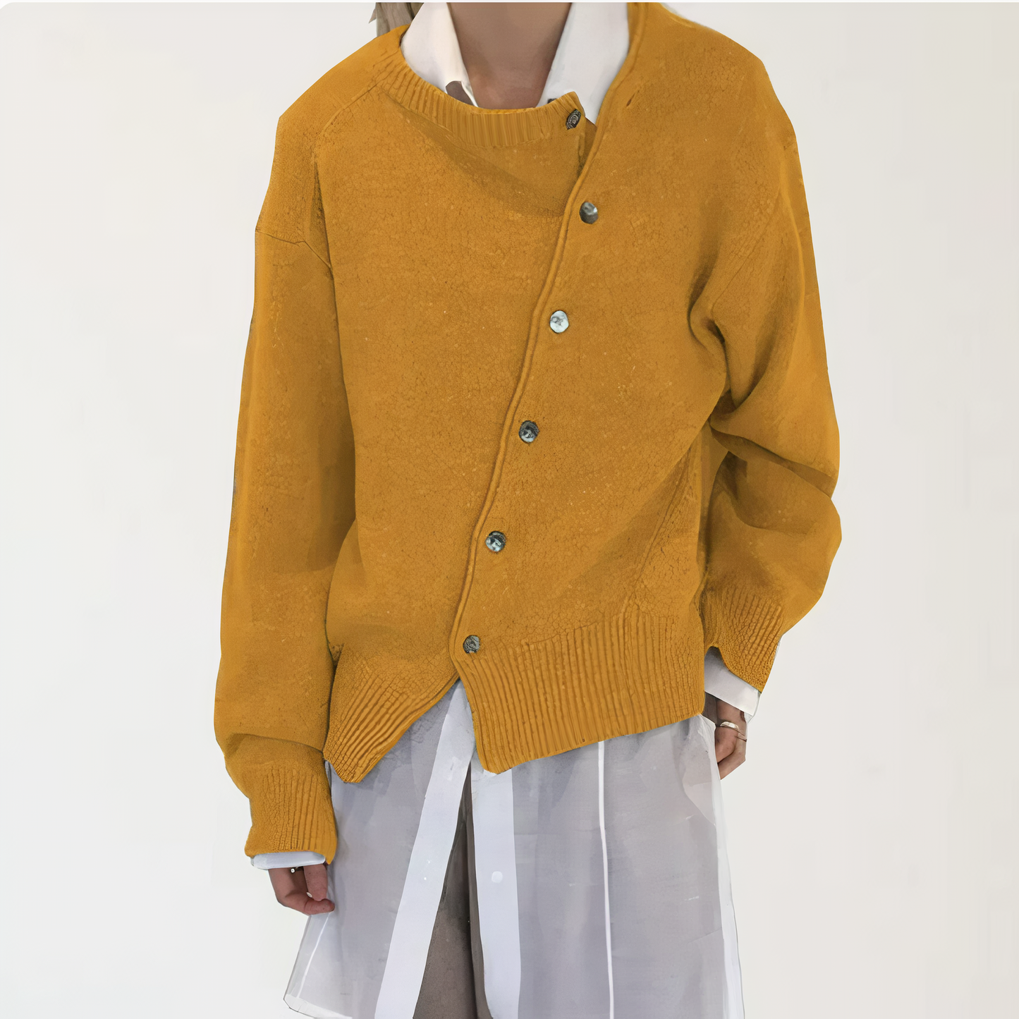 Kasjmier Jasje voor Vrouw met Knoopdetails Warm en Zacht