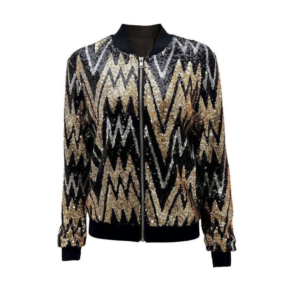 Dames Ritsjack Pailletten Glitter Chique