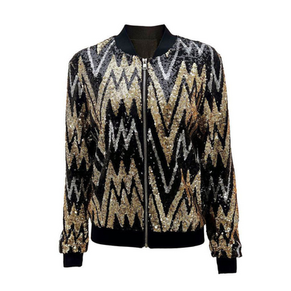 Dames Ritsjack Pailletten Glitter Chique