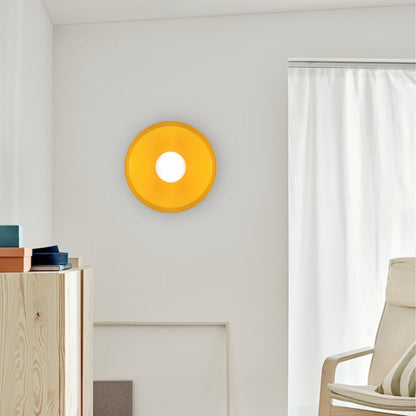 Mulon Plafondlamp en Wandlamp Glas G9 Amber Woonkamer Slaapkamer Design Verlichting Modern Rond
