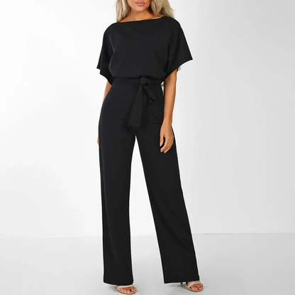 Laravie Jumpsuit Wijd Met Ceintuur Zomerjurk