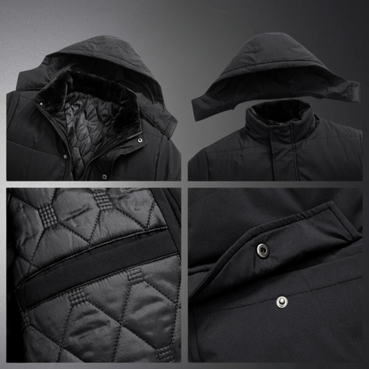 Heren Winterjas WaterdichtWarm met Fleece Voering