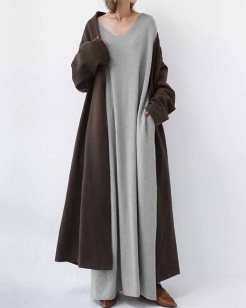 Dames Trui Jurk Zacht Warme Wintertrui