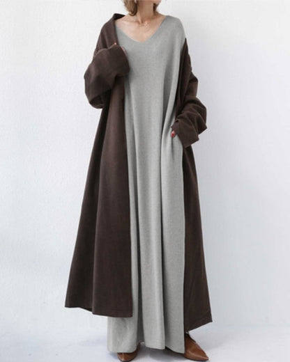 Dames Trui Jurk Zacht Warme Wintertrui