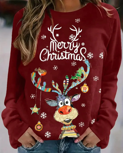 Kersttrui Warm Rood Groen Glans