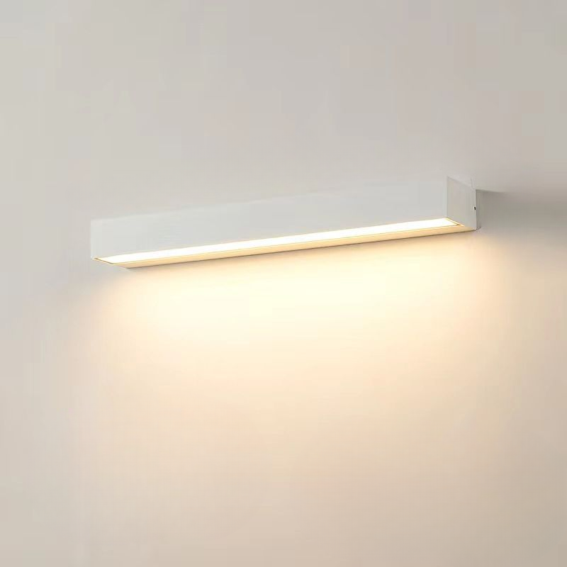 LED Wandlamp Lineair Metaal & Acryl Wit - Moderne Verlichtingsstrip 20cm 30cm 50cm Badkamer Slaapkamer Woonkamer - Spiegelverlichting Waterdicht IP44 Neutraal Warm Koud Licht