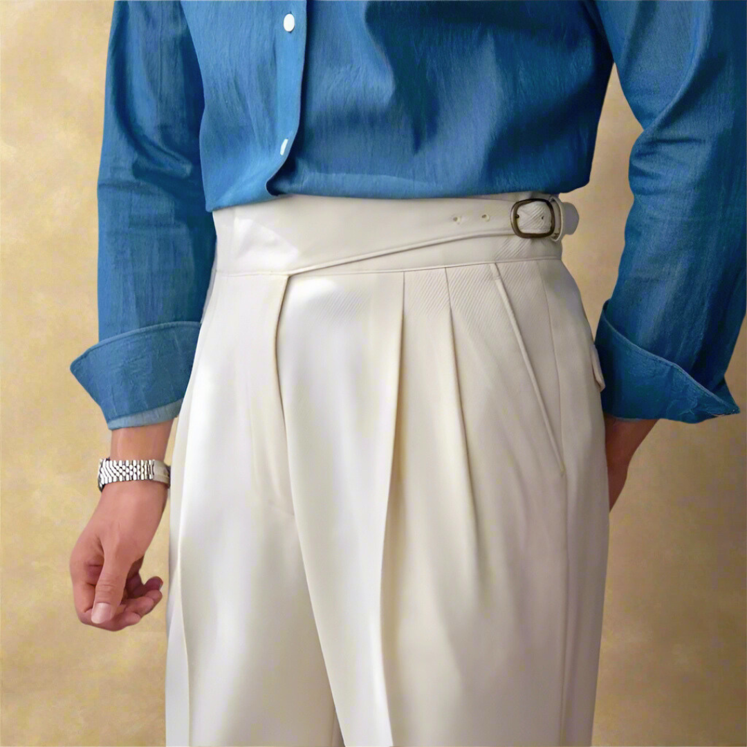 Stijlvolle Heren Broek Comfortabel Elegante Design