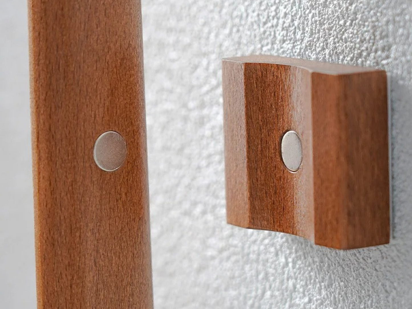 Houten Schoenlep met Lange Handgreep en Magnetische Houder 55 cm