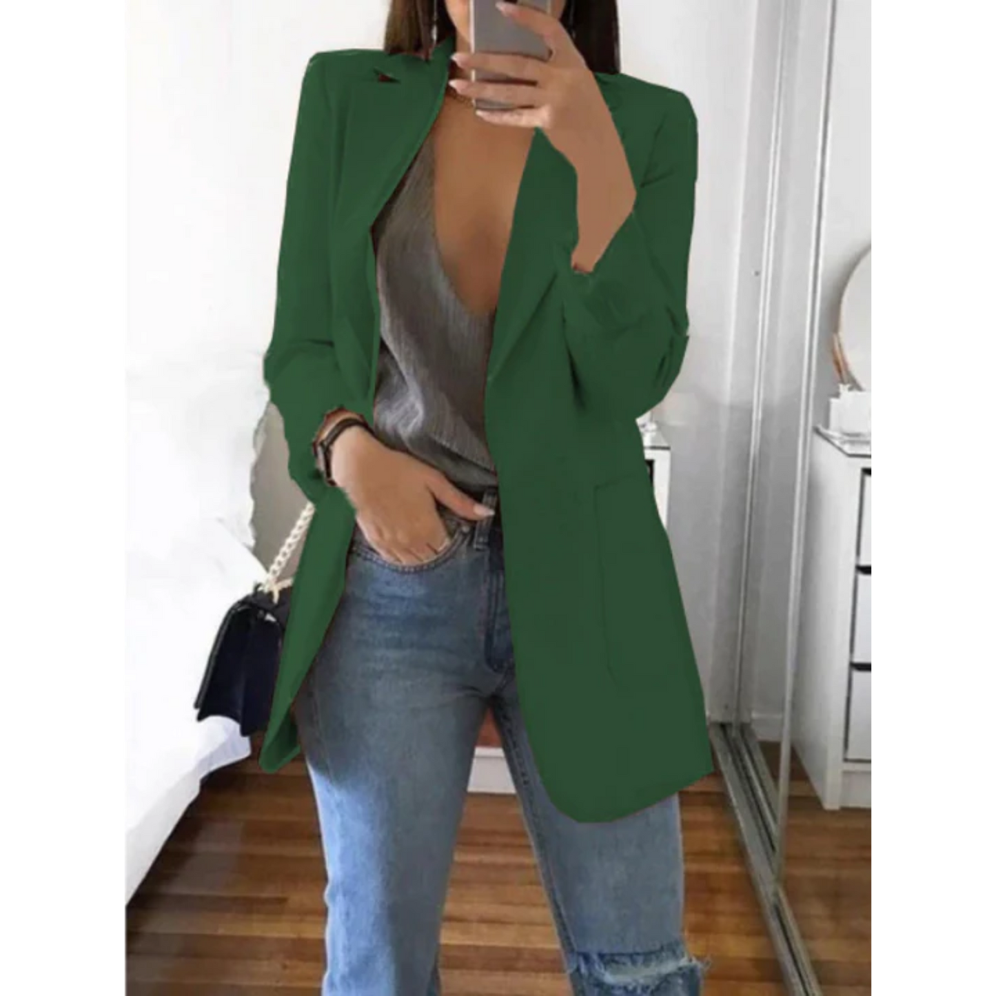 Slimfit Blazer Modern Stijlvol Designer Jacket