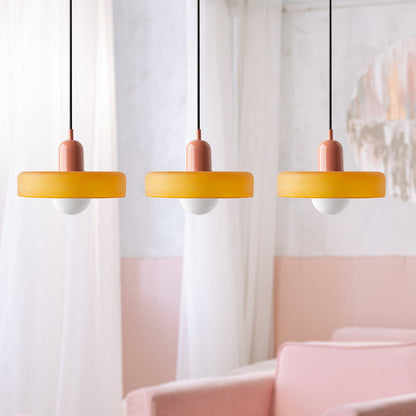Luccon Triple Hanglamp Glas G9 Retro Kleuren Eettafel Woonkamer Design Verlichting Meerlamp