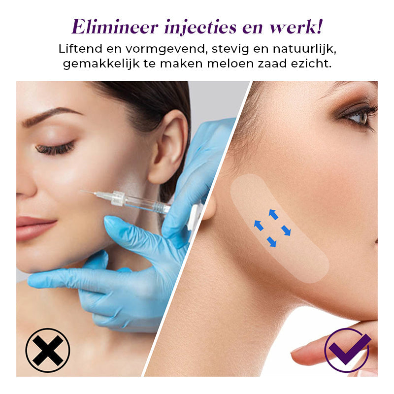 Onzichtbare Face Lift Tape 40 Stuks – Huidvriendelijke Gezichtslifting Strips Anti-Rimpel Huidversteviging V-Vorm Contouring voor Natuurlijke Lift