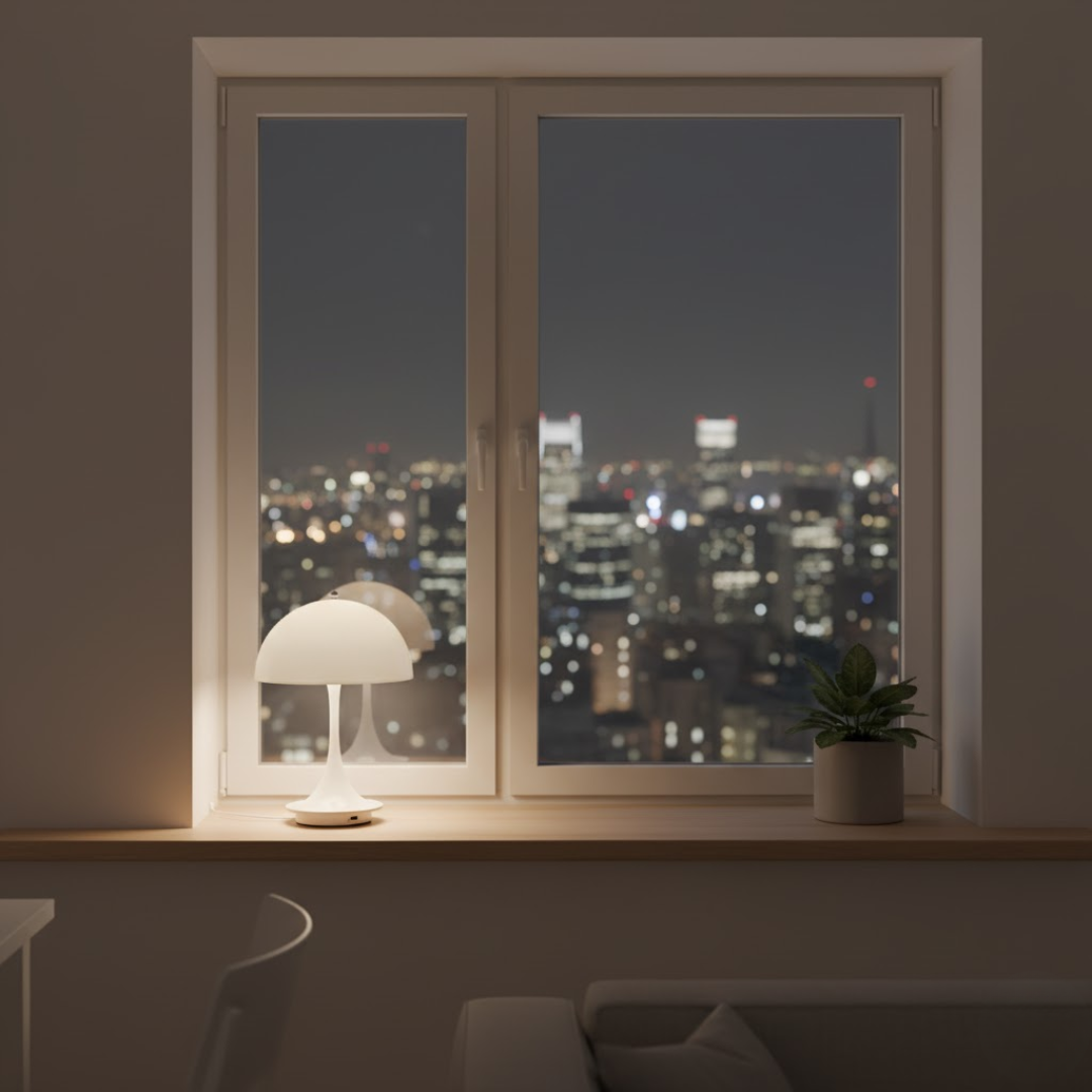 Draadloze tafellamp met LED-verlichting, oplaadbaar en Scandinavisch design