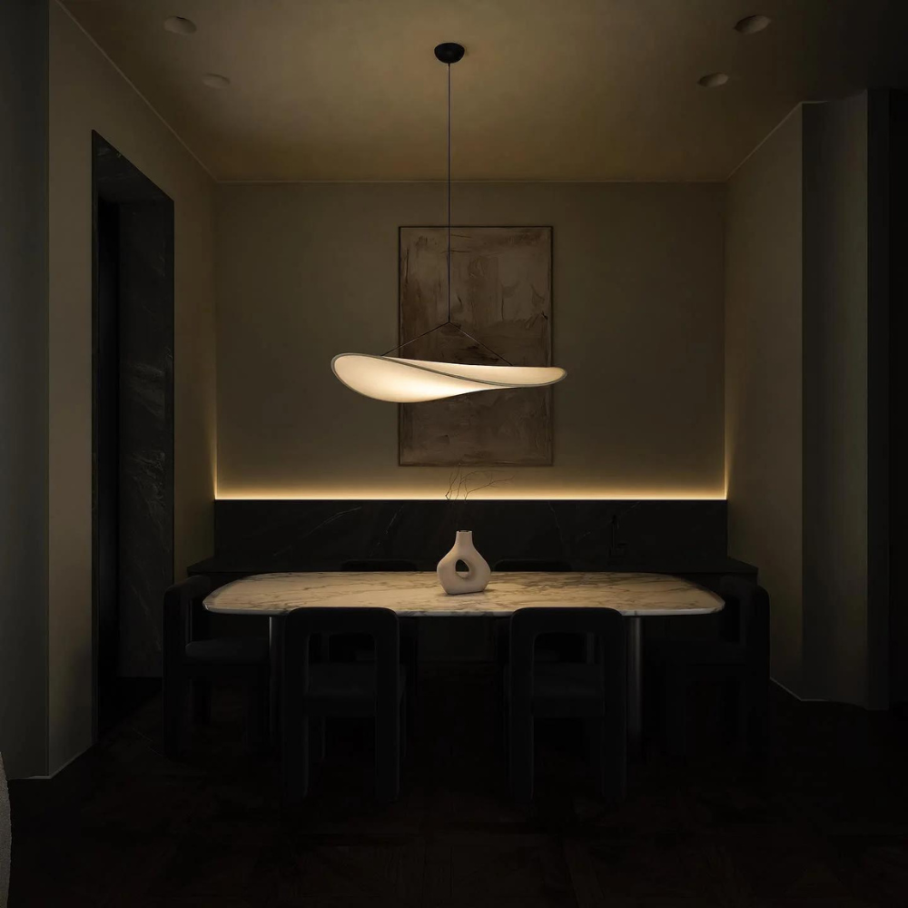 Hanglamp Japandi Handgeweven Zijde Wit Ø40 Ø60 Ø80 Slaapkamer Eetkamer