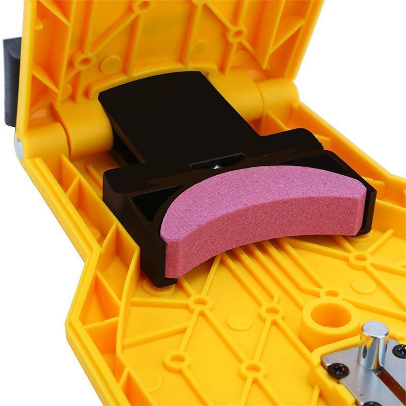 Universele Kettingzaag Slijper Slijpapparaat Handgereedschap Draagbaar Geel Metaal Nylon 21cm Professioneel