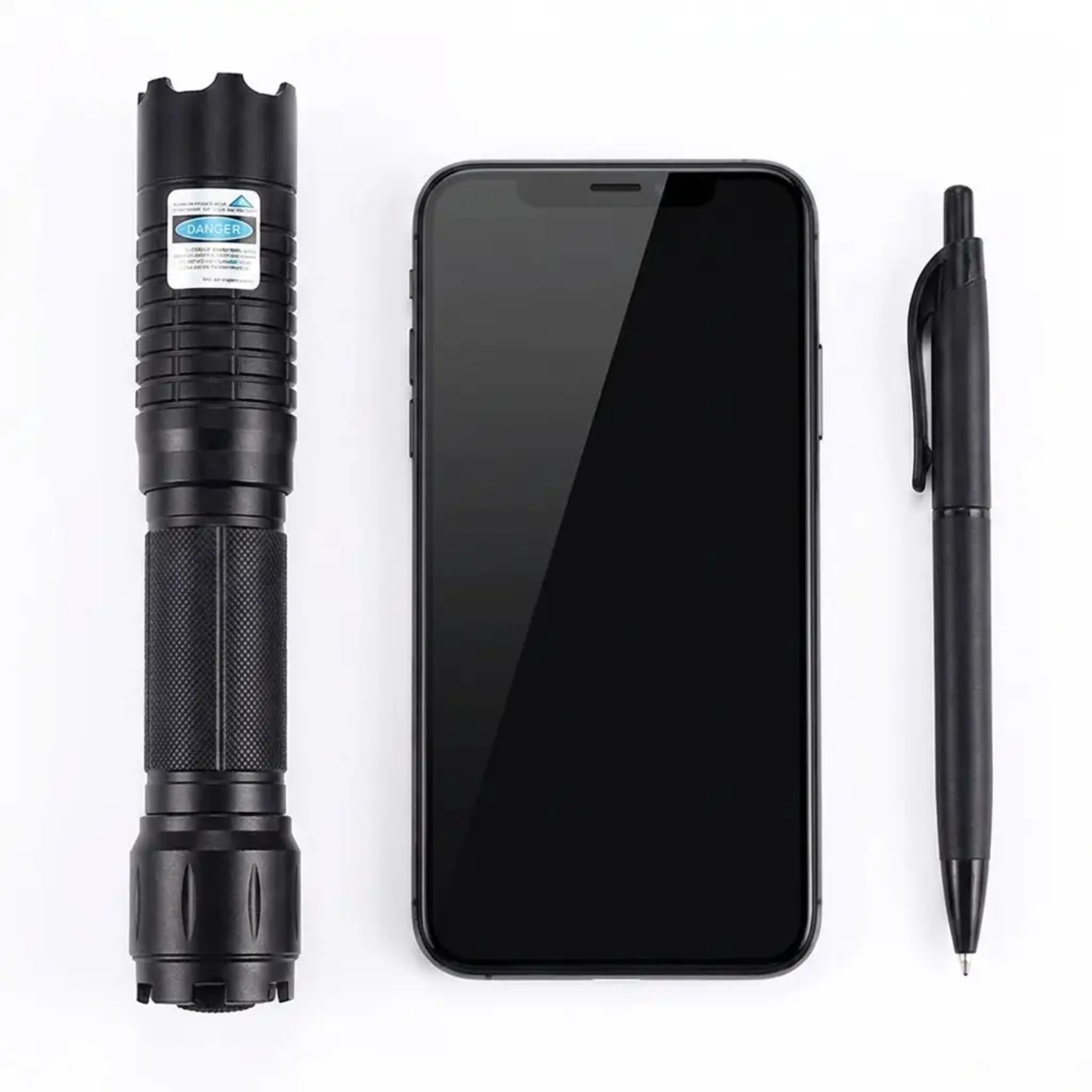 Tactische Laserzoeker 450nm Hoge Intensiteit Verstelbare Focus Aluminium Behuizing 5000m+ Bereik Outdoor Survival Zaklamp Vuurstarter Blauw Laser Compacte Krachtige Lichtstraal