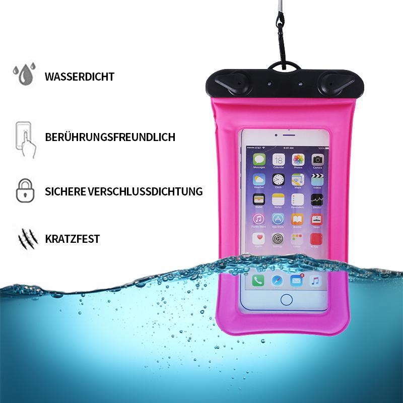 Waterdichte Drijvende Smartphonehoes – Touwtje – Universeel – Bescherming tot 30m Diepte – Zwemmen Snorkelen Strand – Geel Roze Oranje Blauw Groen