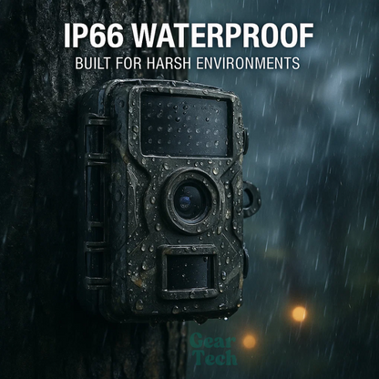 Wildlife Bewegingscamera met Nachtzicht 16MP 1080p voor Tuin Natuurfotografie Waterdicht IP66