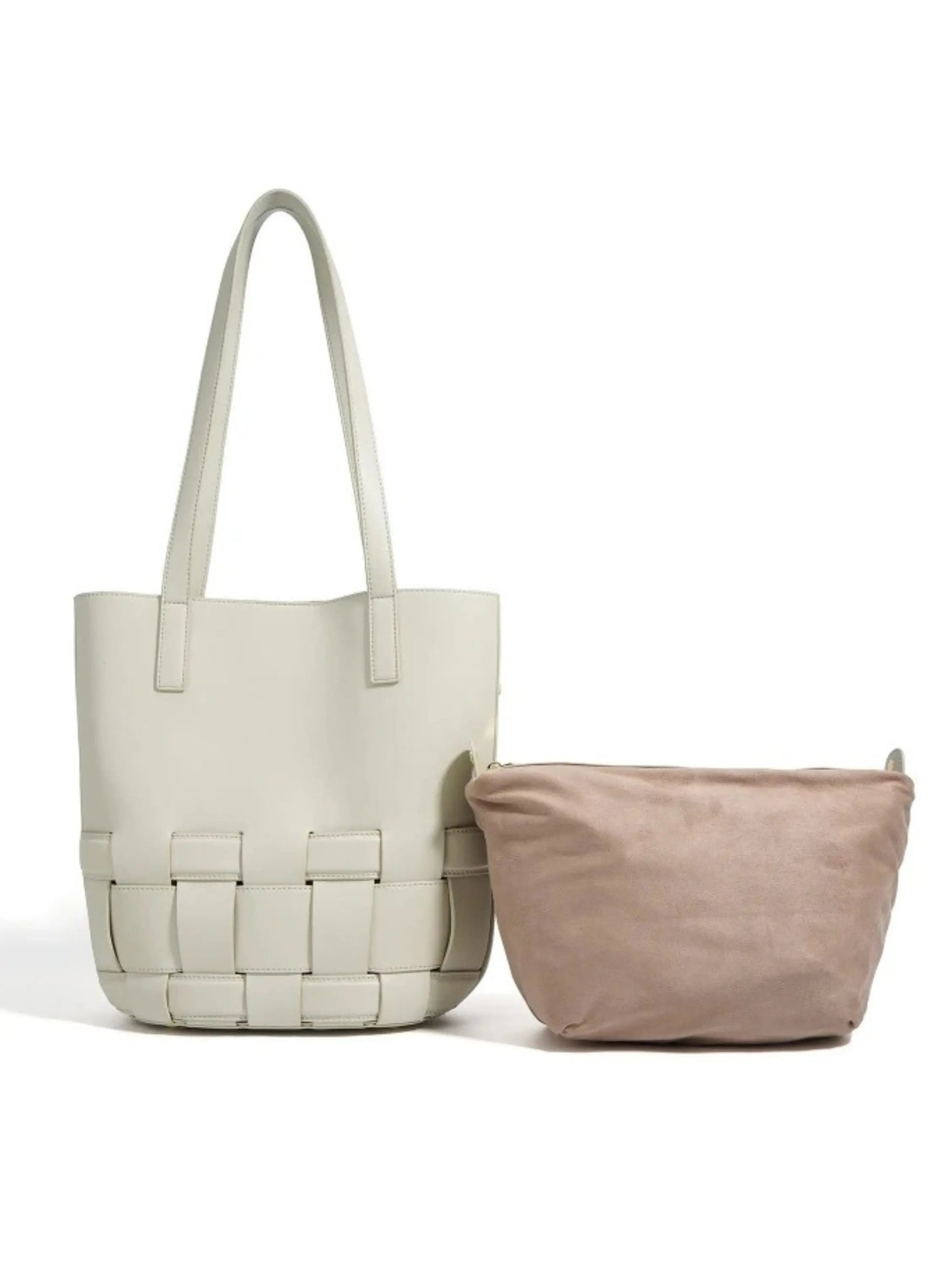 Leren Schouder tas voor Dames met Gevlochten Patroon