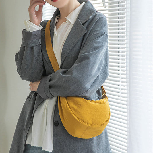 Halve Maan Schoudertas Kunstleer Elegante Damestas Crossbody Handtas Mode Accessoire Casual Dagelijks Gebruik